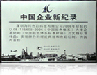 A new record of Chinese companies